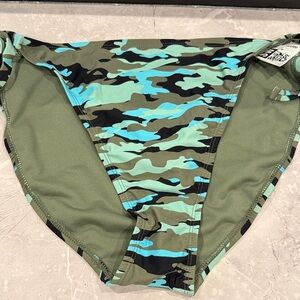 No Boundaries Olive Green Bikini Bottom